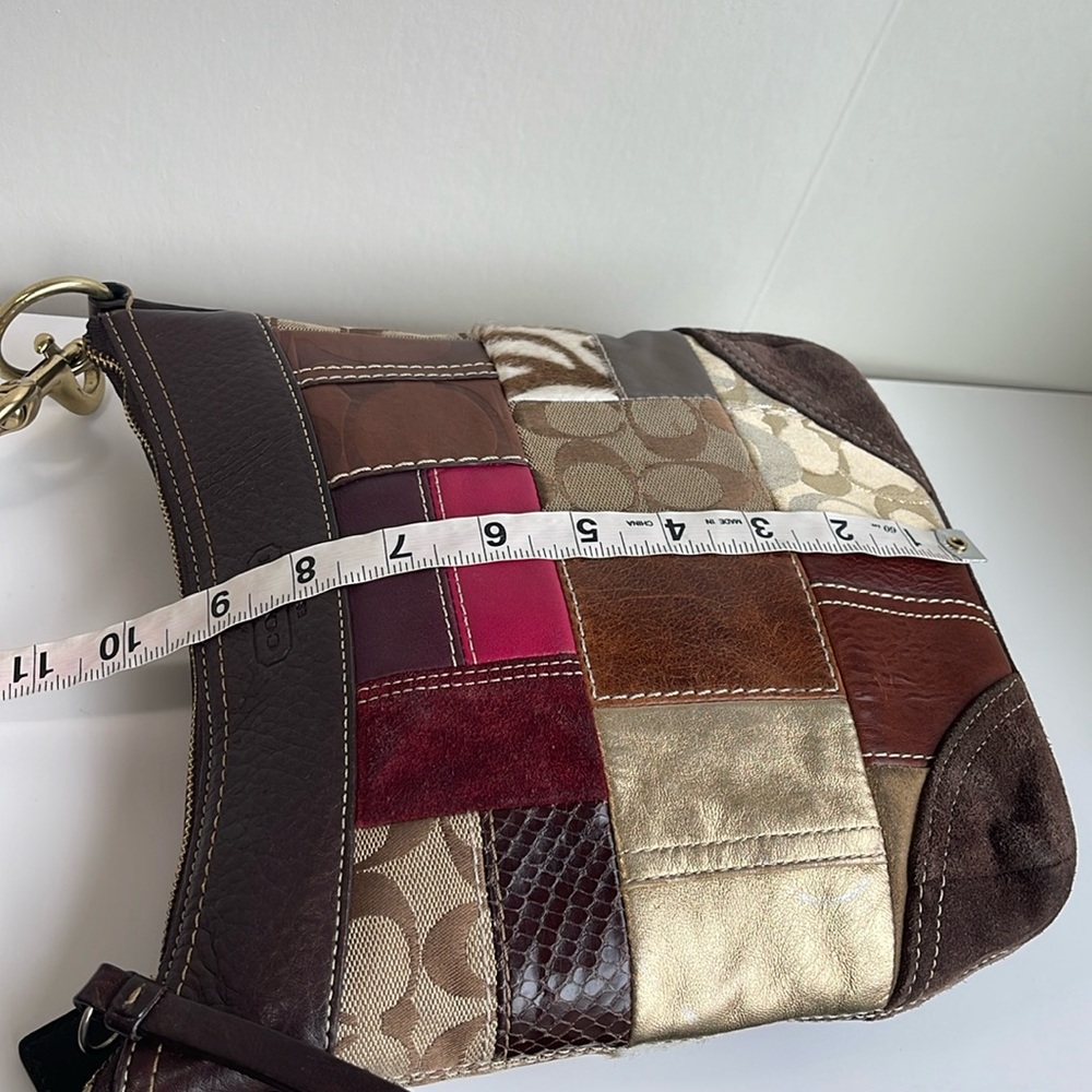 COACH Vintage Patchwork Shoulder Crossbody Bag - Picture 16 of 17